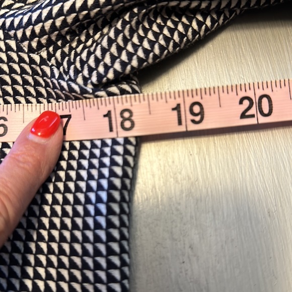 Ann Taylor Houndstooth Jacket Dark Navy Black & White With Pockets Size 4 VEUC - Picture 7 of 8